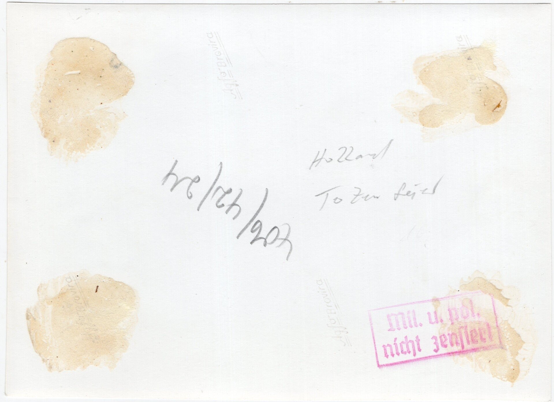 Original WW2 German Press Photo - German and Dutch soldiers in front of the burned hangar of the Rotterdam airport Waalhaven, Holland, May (1940) — image 2