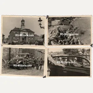 Original WW2 German Photo - Wehrmacht soldiers occupy Harderwijk, Holland, …