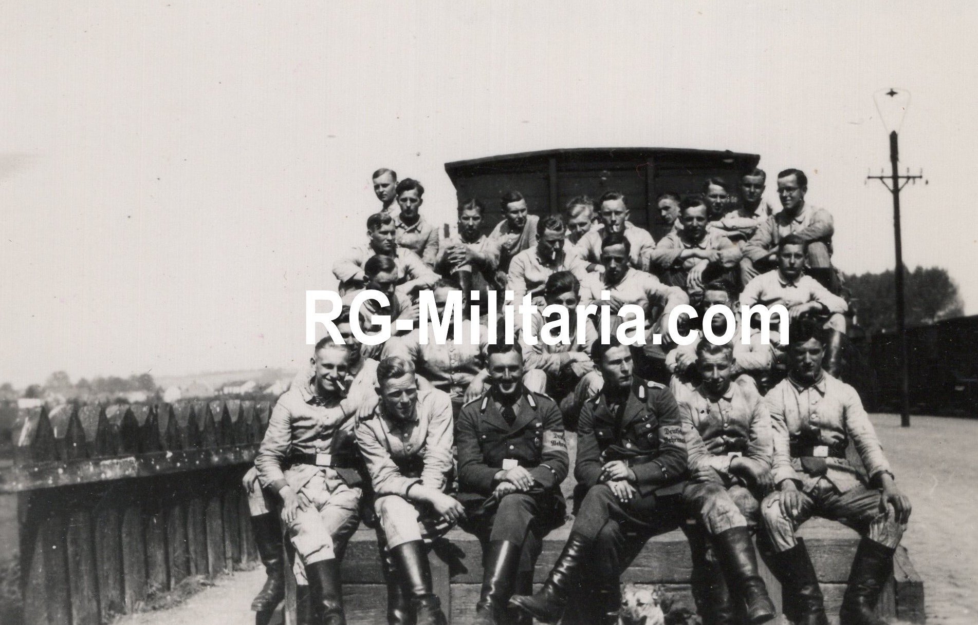 Original WW2 German Photo - RAD Reichsarbeitsdienst in Valkenburg, Hotel de Kroon, Holland — image 6