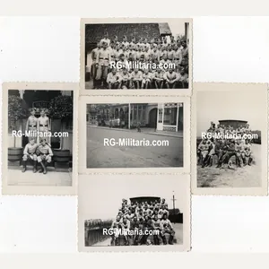 Original WW2 German Photo - RAD Reichsarbeitsdienst in Valkenburg, Hotel …