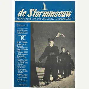 Original WW2 Dutch Collaboration NSB Magazine - NJS Jeugdstorm De …