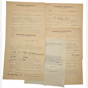 Original WW2 Dutch Document - Order to work in Schoorldam, …