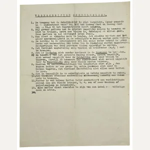 Original WW2 Dutch LBD Document - Luchtbeschermingsdienst Bomb shelter regulations, …