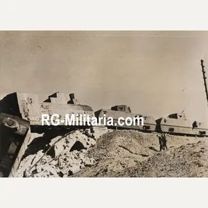Original WW2 German Press Photo - Soviet Panzerzug, panzer train, …