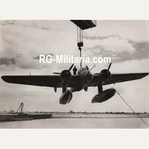 Original WW2 German Press Photo - Luftwaffe airplane Blohm & …