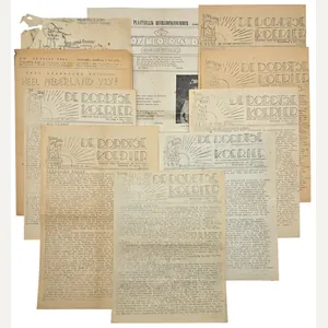 Original WW2 Dutch Resistance Newspaper - De Dordtse Koerier Resistance …