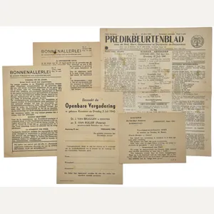 Original WW2 Dutch Document - Liberation / late war document …