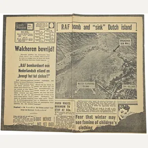 Original WW2 Dutch Leaflet - SK Skorpion Walcheren bevrijd! (1944)