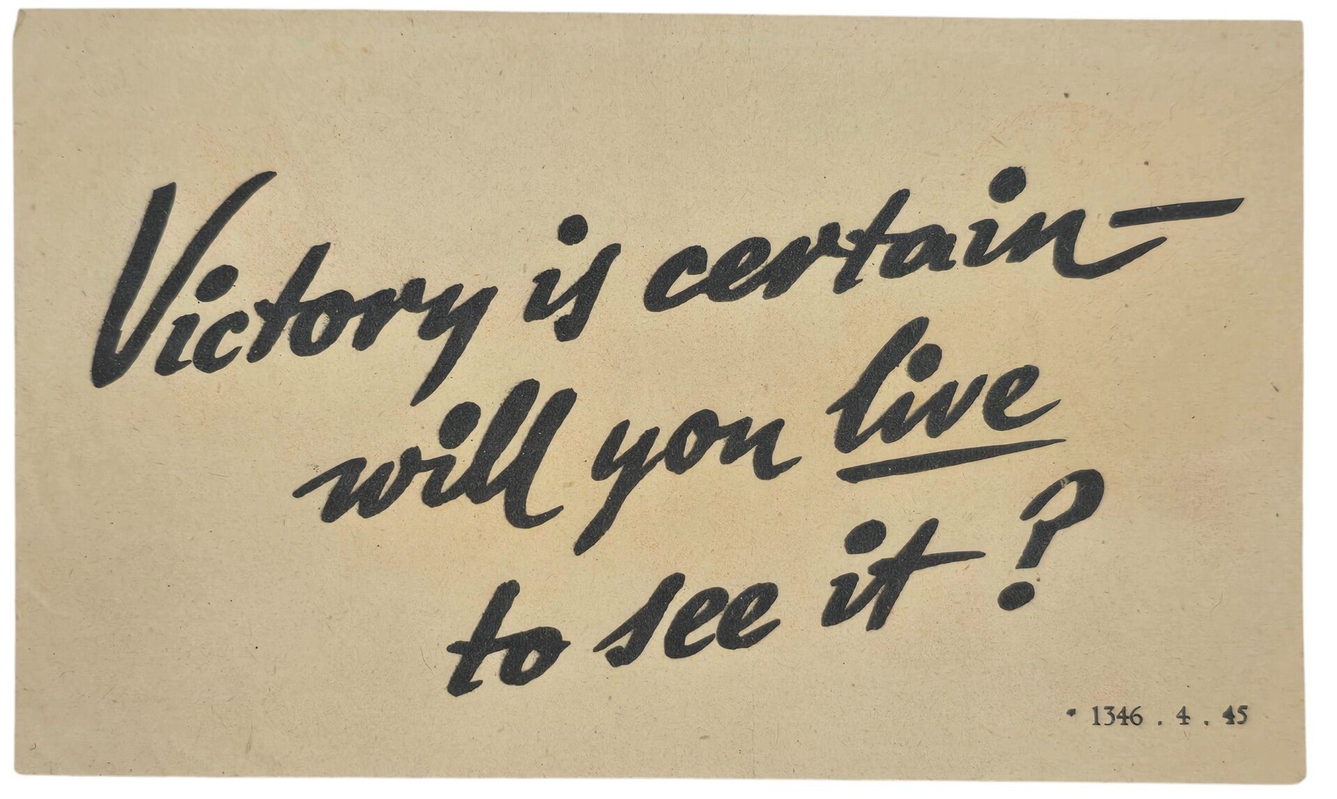Original WW2 German Leaflet - *1346-4-45 Why risk your life in the last minute? (1944) — image 2