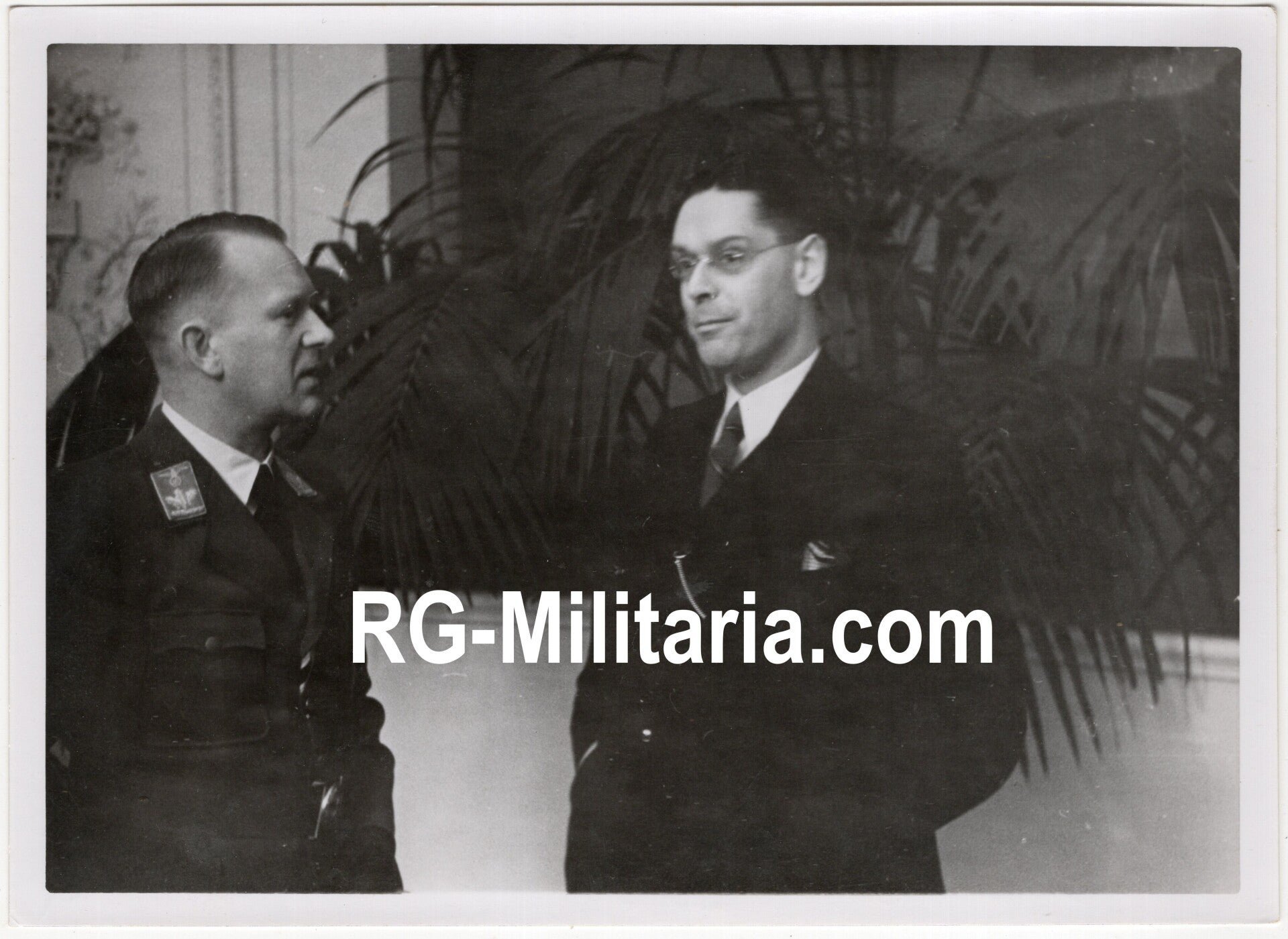 Original WW2 Dutch Collaboration NSB Press Photo - Appointment of the Commissaris der Provincie Noord-Holland by NSB member A. J. Backer, Haarlem (1941) — image 3