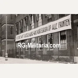 Original WW2 Dutch Collaboration NSB Press Photo - V action …