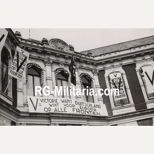 Original WW2 Dutch Collaboration NSB Press Photo - V action …