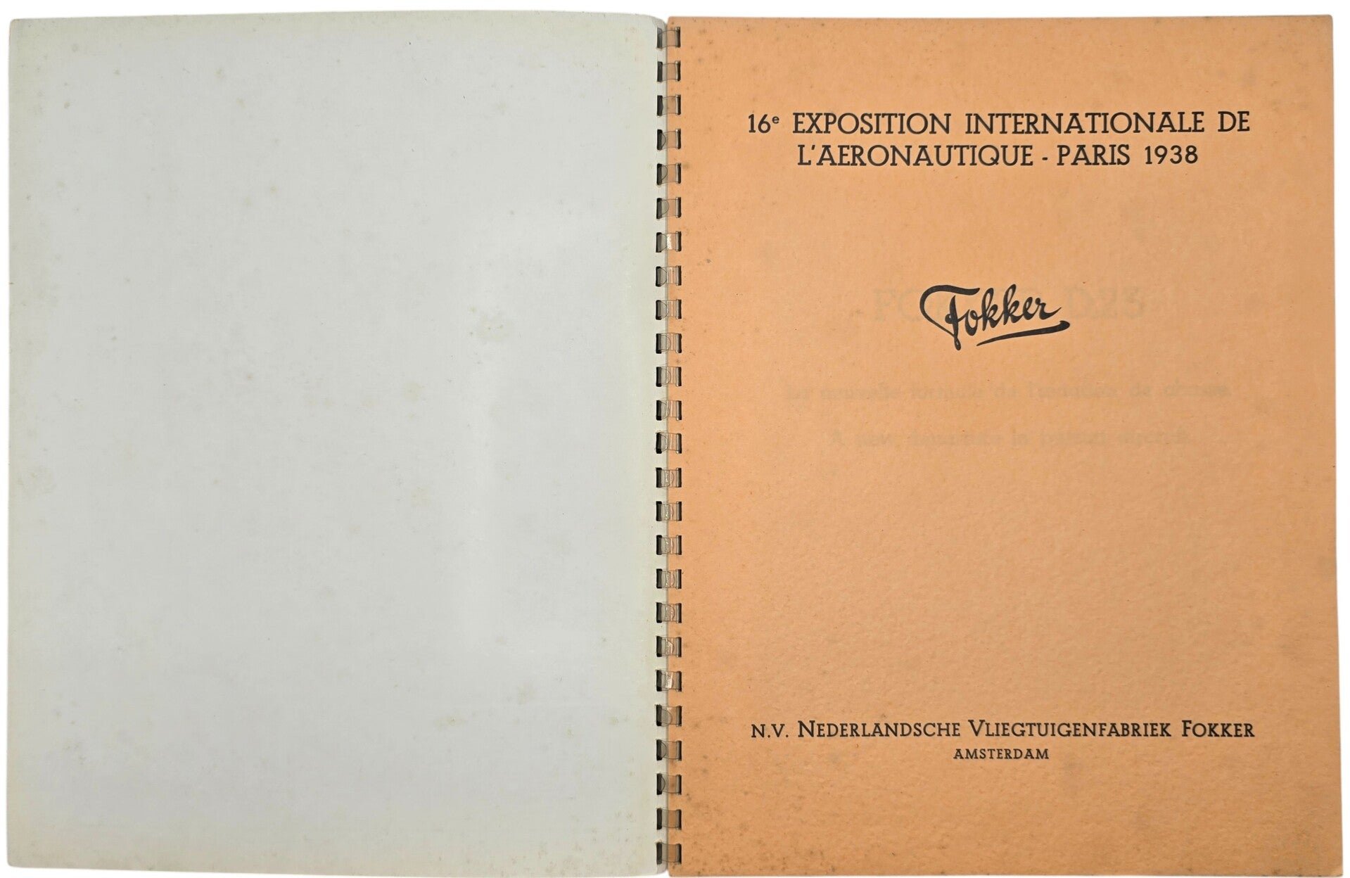 Original WW2 Dutch Brochure - Fokker D23 fighter plane sales brochure (1938) — image 2