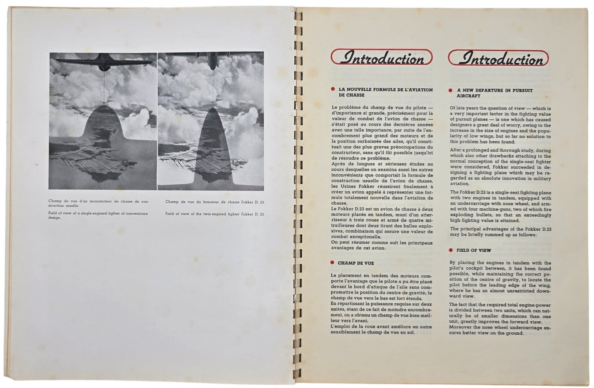 Original WW2 Dutch Brochure - Fokker D23 fighter plane sales brochure (1938) — image 4