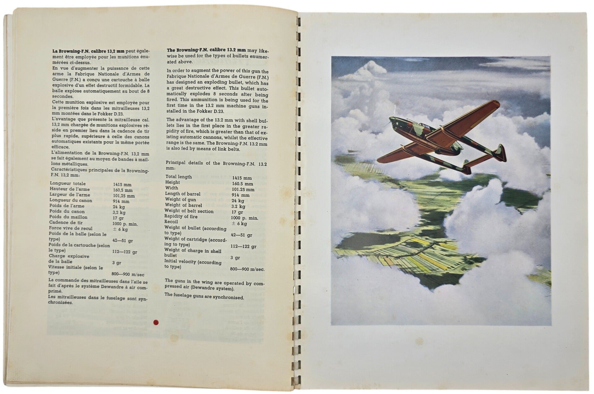 Original WW2 Dutch Brochure - Fokker D23 fighter plane sales brochure (1938) — image 7