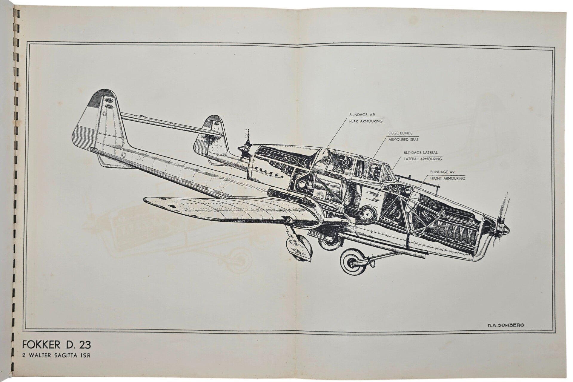 Original WW2 Dutch Brochure - Fokker D23 fighter plane sales brochure (1938) — image 8