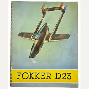 Original WW2 Dutch Brochure - Fokker D23 fighter plane sales …