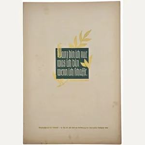 Original WW2 German Poster - NSDAP Wochenspruch Folge Juli, Richard …