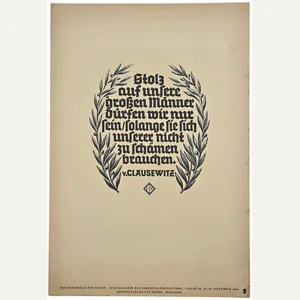 Original WW2 German Poster - NSDAP Wochenspruch Folge 46, von …