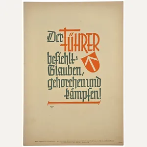 Original WW2 German Poster - NSDAP Wochenspruch Folge 52, Der …