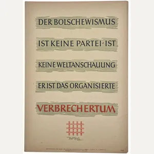 Original WW2 German Poster - NSDAP Wochenspruch Folge 33, Der …
