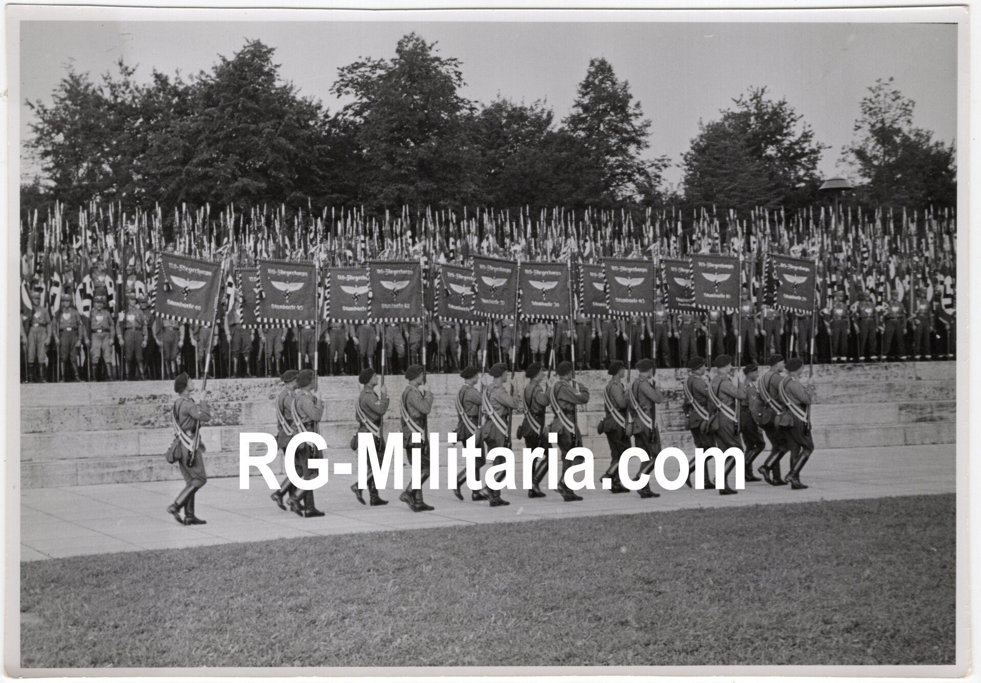 Original WW2 German Press Photo - NSFK NS Fliegerkorps parade Reichsparteitag Nürnberg (1938) — image 3