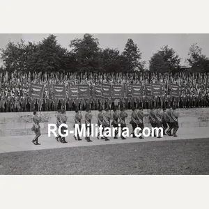 Original WW2 German Press Photo - NSFK NS Fliegerkorps parade …