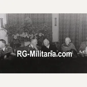 Original WW2 German Press Photo - Heinrich Himmler, Friedrich Christiansen, …