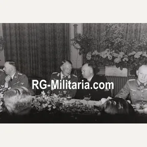 Original WW2 German Press Photo - Heinrich Himmler, Friedrich Christiansen, …