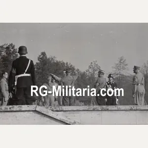 Original WW2 German Press Photo - Adolf Hitler, Rudolf Hess …