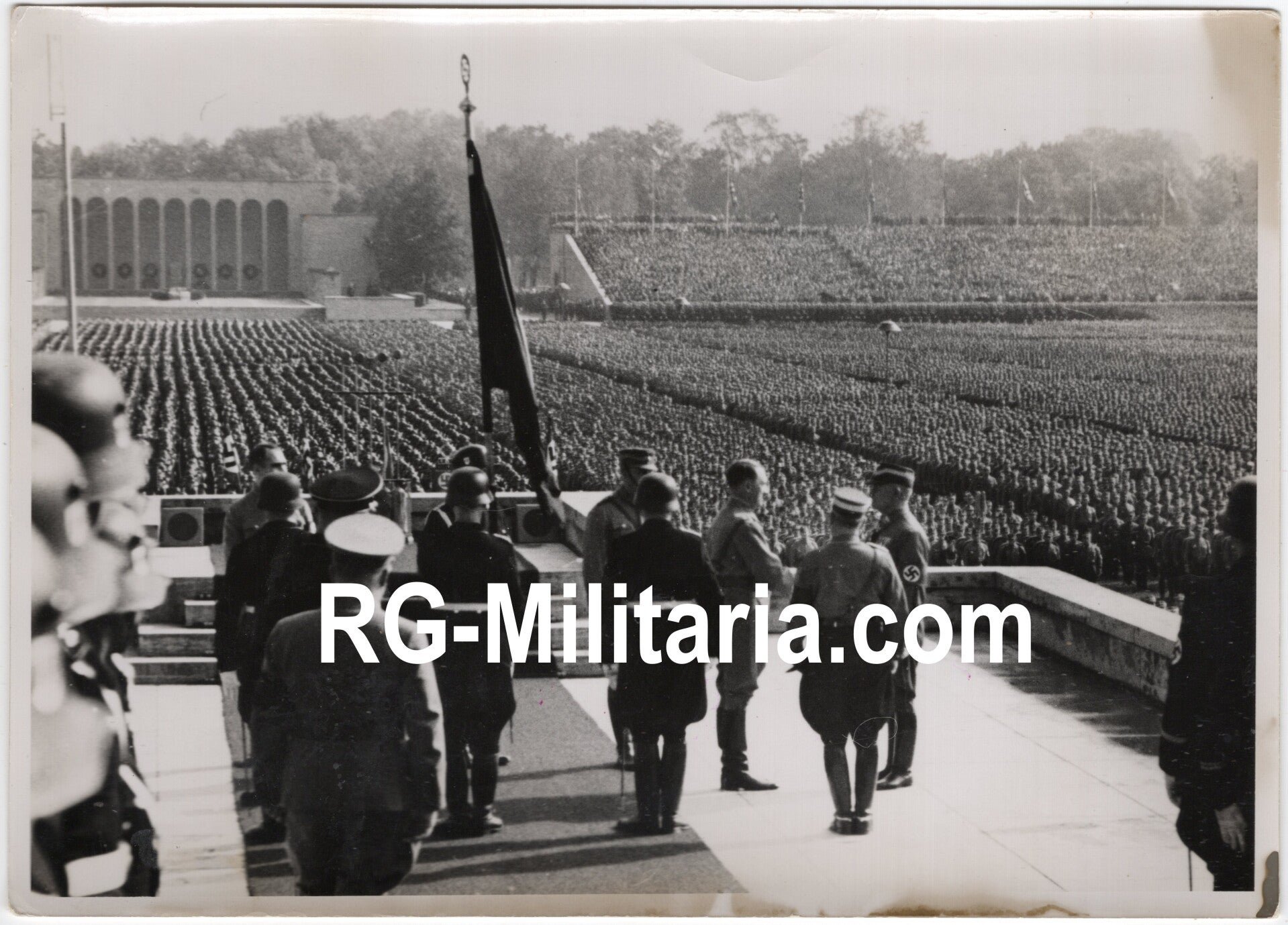 Original WW2 German Press Photo - Adolf Hitler and Friedrich Christiansen at the Reichsparteitag Nürnberg (1938) — image 3