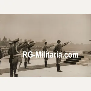 Original WW2 German Press Photo - Viktor Lutze, Rudolf Hess, …