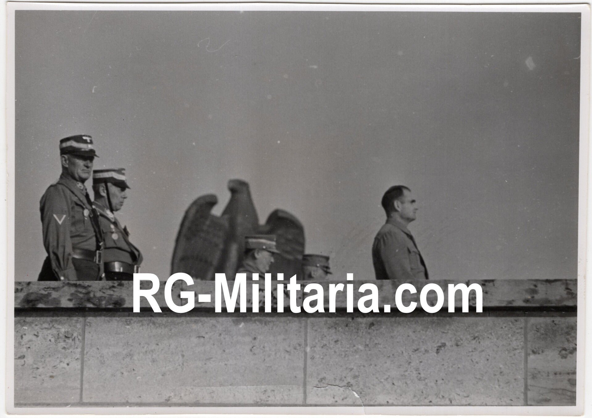 Original WW2 German Press Photo - Friedrich Christiansen, Hermann Göring and Rudolf Hess at the Reichsparteitag Nürnberg (1938) — image 3