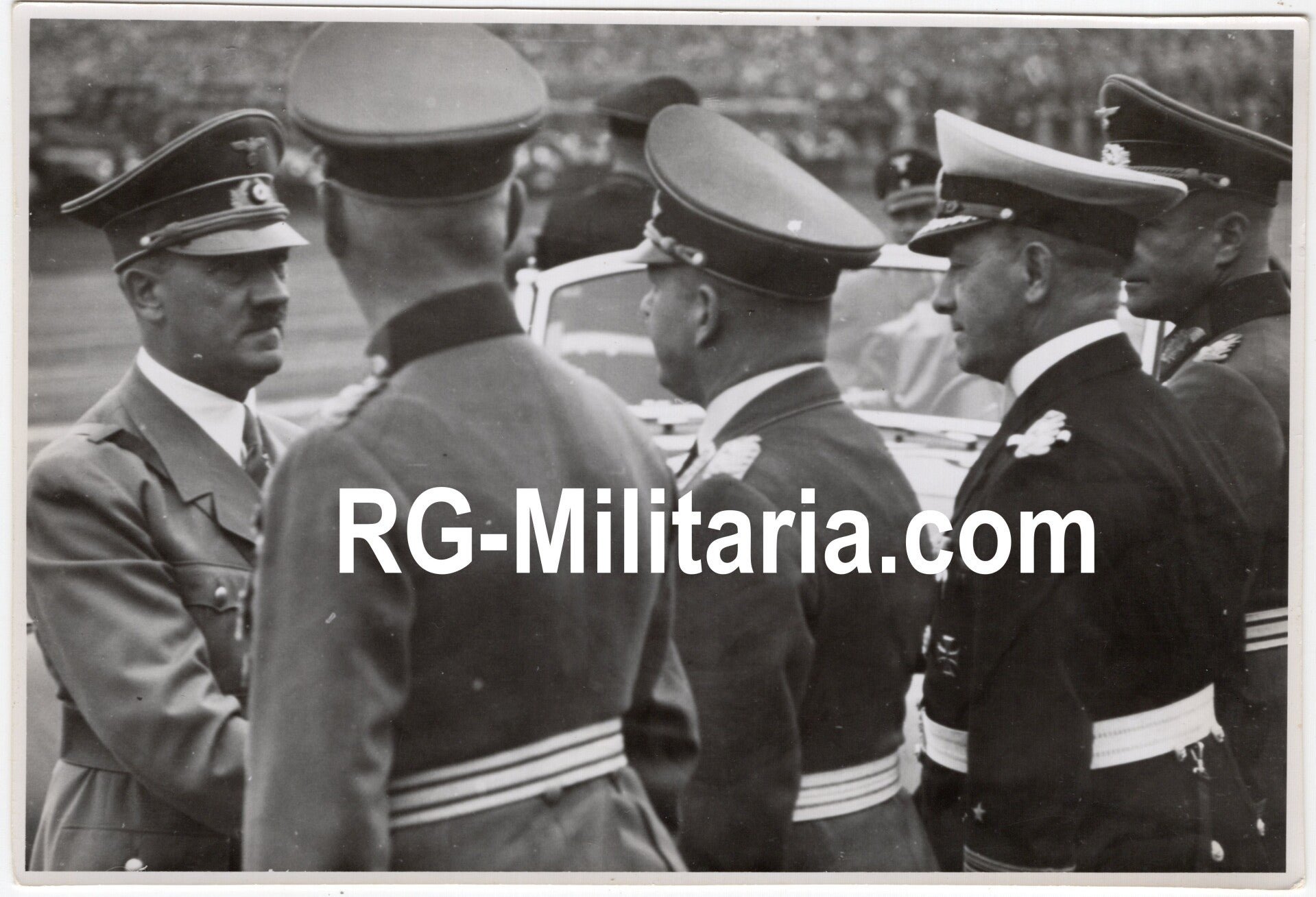 Original WW2 German Press Photo - Adolf Hitler shaking hands with Erhard Milch, Reichsparteitag Nürnberg (1938) — image 3