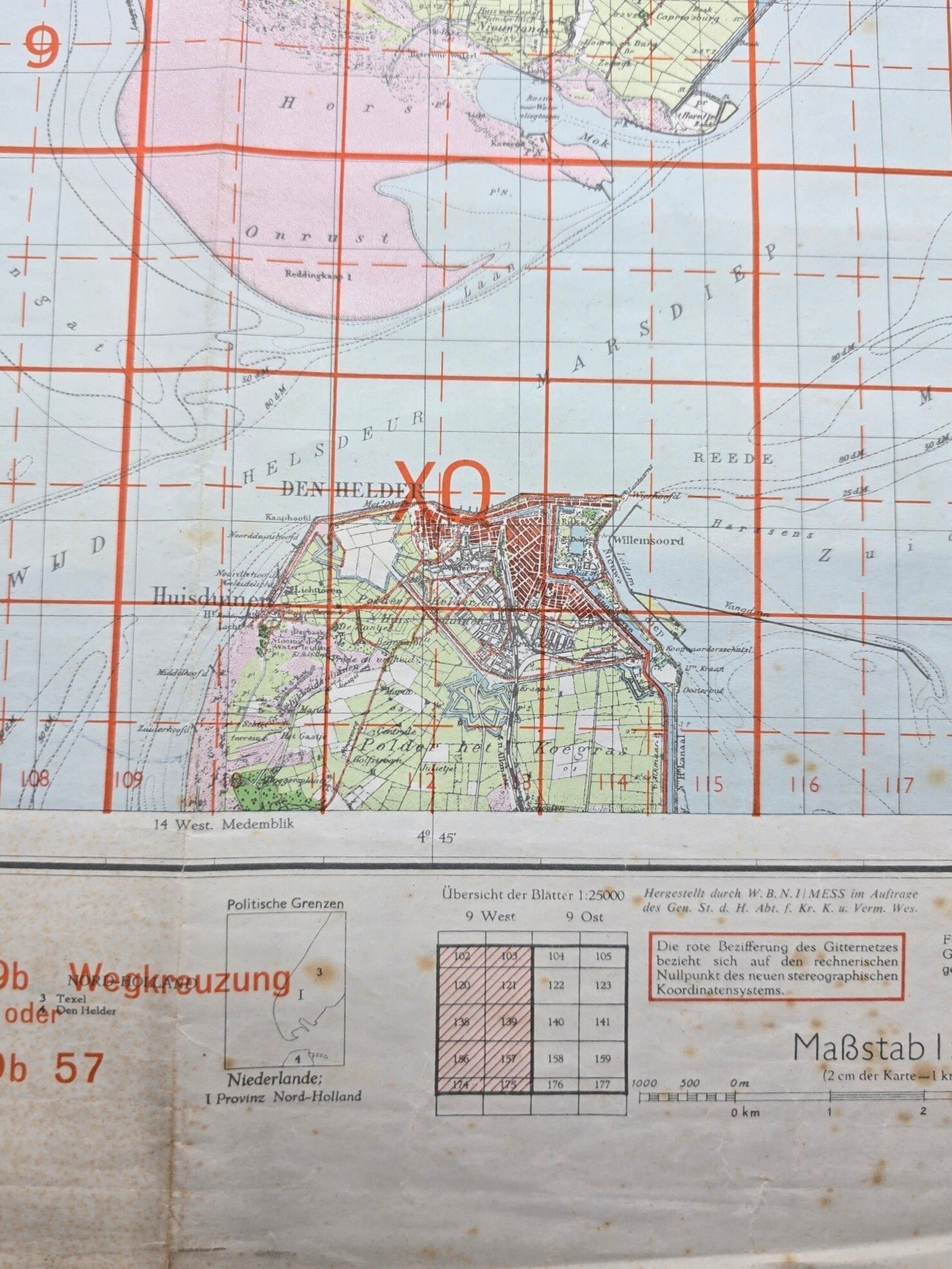 Original WW2 German Map - Sonderausgabe West Den Helder (1941) — image 3