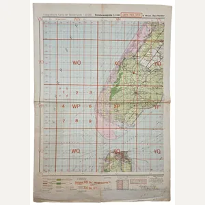 Original WW2 German Map - Sonderausgabe West Den Helder (1941)
