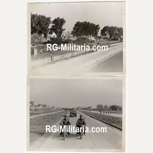 Original WW2 German Photo - German soldiers entering Moerdijk and …
