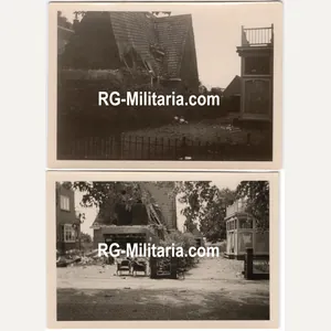 Original WW2 German Photo - Destroyed house in Wageningen, Holland, …