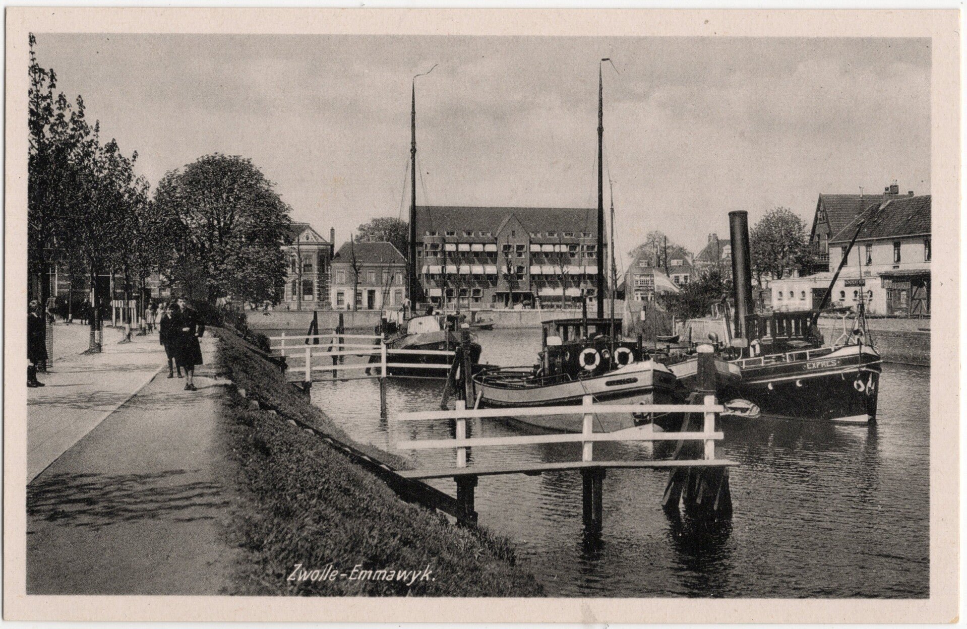 Original Dutch WW2 Postcard - Feldpost Dienstpostamt Zwolle 4./- 6 S. St. A. 18 Gruppe Schiffsstammabteilung — image 2
