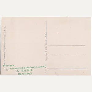 Original Dutch WW2 Postcard - Feldpost Dienstpostamt Zwolle 4./- 6 …