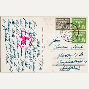 Original Dutch WW2 Postcard - Letter Hengelo to Germany (1940)