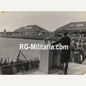 Original WW2 Dutch Waffen SS Press Photo - Leader of …