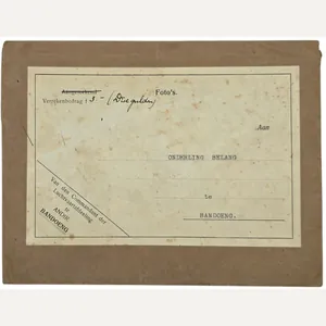 Original WW2 Dutch Document - Envelope Luchtvaartafdeeling Andir Bandoeng