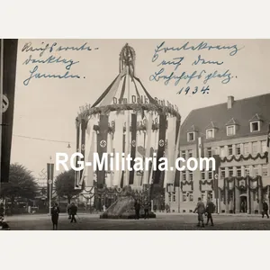 Original WW2 German Photo - NSDAP decoration in the city …
