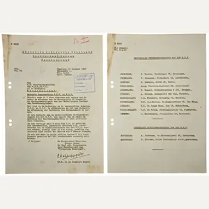 Original WW2 Dutch Collaboration WHN Document - Winterhulp Nederland circular …