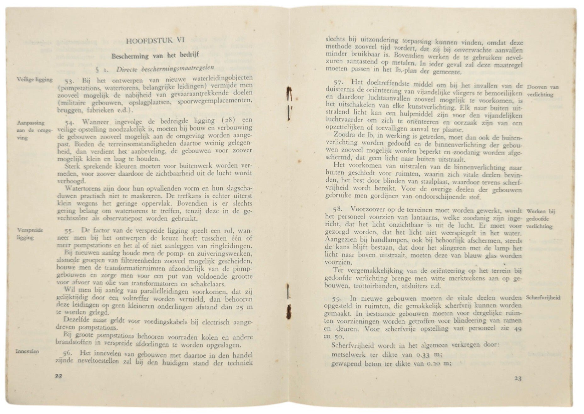 Original WW2 Dutch LBD Brochure - Luchtbescherming Voorschriften Richtlijnen voor waterleidingbedrijven (1938) — image 3