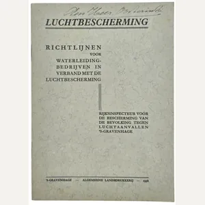 Original WW2 Dutch LBD Brochure - Luchtbescherming Voorschriften Richtlijnen voor …