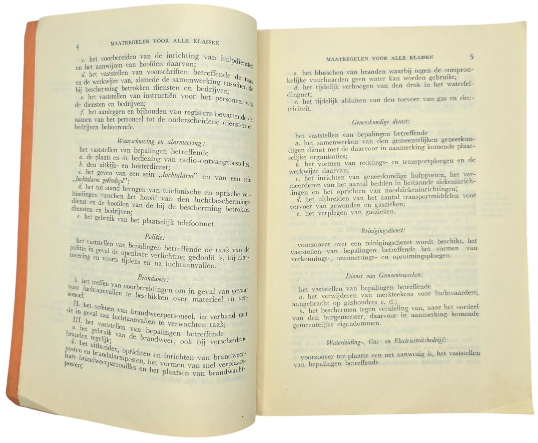 Original WW2 Dutch LBD Brochure - Wettelijke regeling van de Luchtbescherming Serie B, Nr. 1 (1937) — image 3