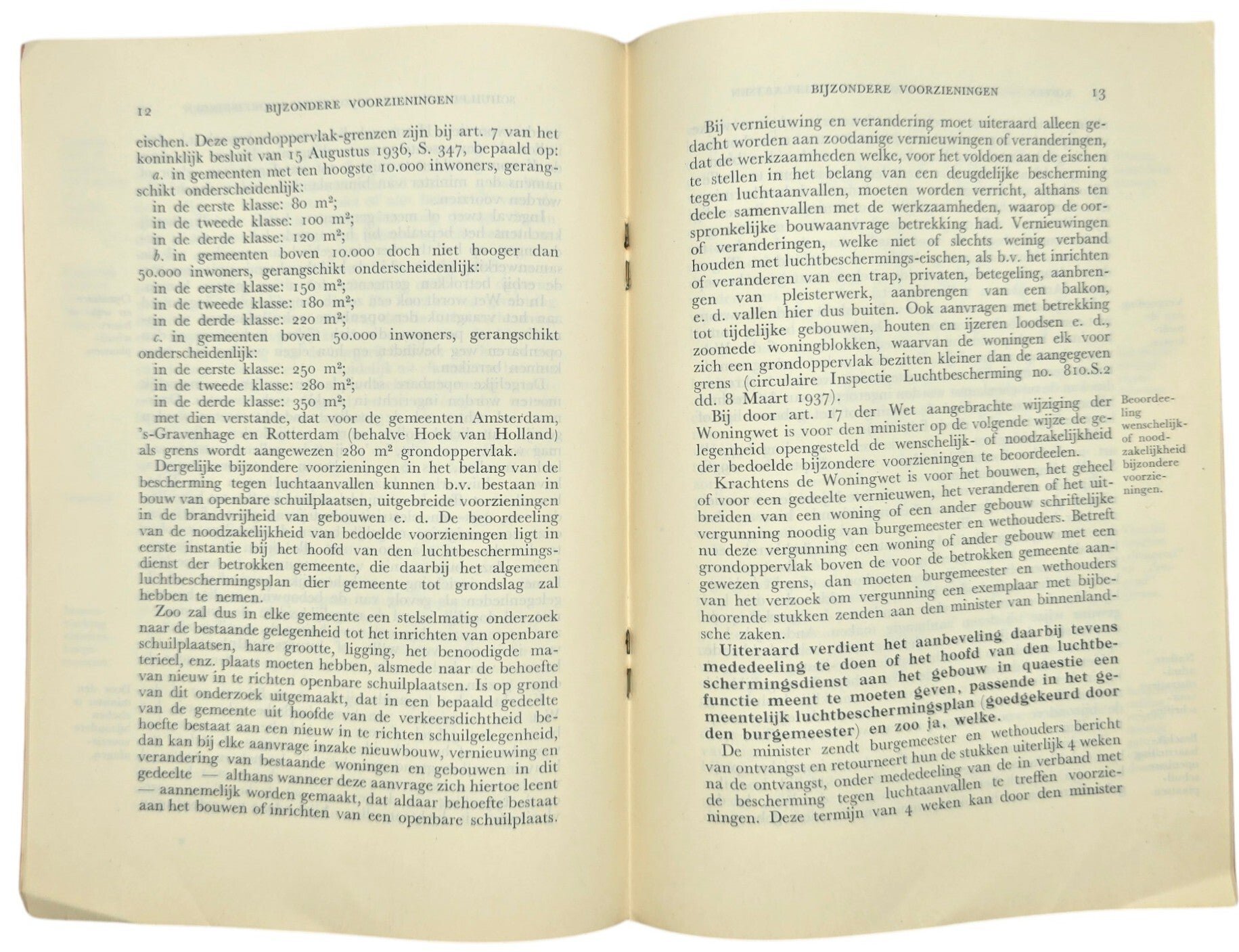 Original WW2 Dutch LBD Brochure - Wettelijke regeling van de Luchtbescherming Serie B, Nr. 1 (1937) — image 4
