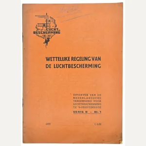 Original WW2 Dutch LBD Brochure - Wettelijke regeling van de …